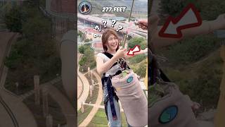 What if the rope breaks at 277 feet in bungee jumping 😱🫢 shorts bungeejumping [upl. by Pomeroy]