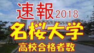 【速報】名桜大学 2018年平成30年 合格者数高校別ランキング [upl. by Annavoeg]