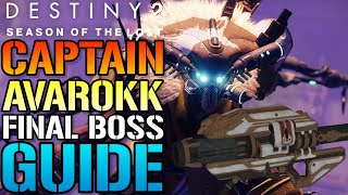 Destiny 2 Grasp Of Avarice EASY quotCaptain Avarokkquot FINAL BOSS FIGHT Dungeon Guide [upl. by Errised]