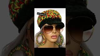 Super Stretchy Crochet Cap by Razonda Lee crochethats crochetearrings crochet [upl. by Robers]