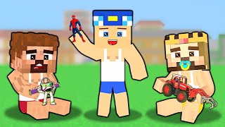 FAKİR KEREM VE ZENGİN BEBEK OLDU 😱  Minecraft [upl. by Lambrecht]