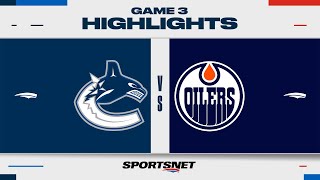 NHL Game 3 Highlights  Canucks vs Oilers  May 12 2024 [upl. by Llydnek]