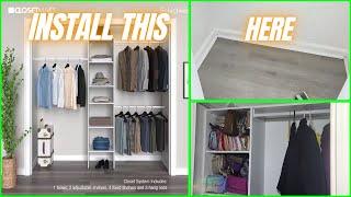 How to EASILY install a Closetmaid wall mount system [upl. by Leynad]