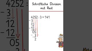 Schriftliche Division mit Rest  Vorbereitung Klassenarbeit Mathe [upl. by Regazzi]