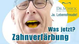 Zahnverfärbung Wie wirds weiß Zahnarzt Dr Schick hilft [upl. by Paulette]