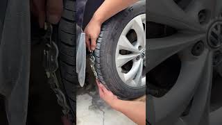 Easy to install car stainless steel ice breaking snow chains [upl. by Daloris]