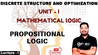 Propositional Logic in Mathematical Logic  Discrete Structure and Optimization  Computer Science [upl. by Hsara]