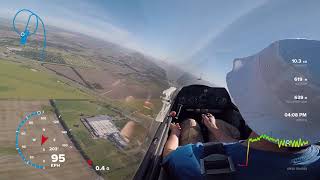 Curso de planeador en el CPZ Vuelo en térmicas [upl. by Weylin279]