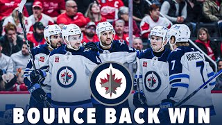 BOUNCE BACK WIN  Winnipeg Jets Beat Detroit Red Wings 62 [upl. by Carie]