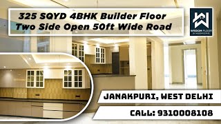 LUXURY 4BHK 325 SQYD Builder Floor  Fully Furnished  Janakpuri  West Delhi Property [upl. by Ysle]