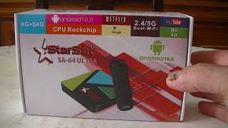 PRESENTATION de la box STARSAT SA 64 ULTRA [upl. by Shuping]