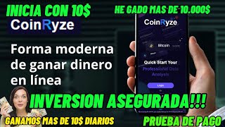 CoinRyze🤑trading de Binarias🤑GANA MAS DE 10 DIARIOS🤑prueba de pago🤑INVERSION ASEGURADA🤑REGISTRATE🤑 [upl. by Uolyram641]