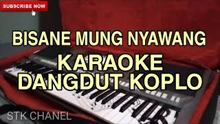 BISANE MUNG NYAWANG  KARAOKE DANGDUT KOPLO STK CHANEL [upl. by Quintilla]