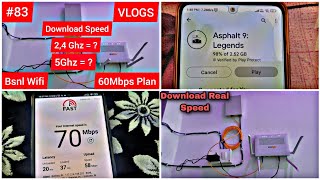 24Ghz vs 5Ghz Wifi Speed Test  Double Band  Bsnl Fiber Installation  Bsnl Ftth Village Explorer [upl. by Ibbison704]