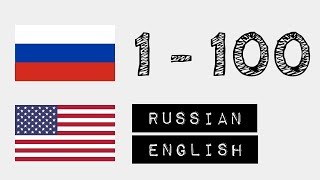 Numbers from 1 to 100  Russian  English [upl. by Aled789]