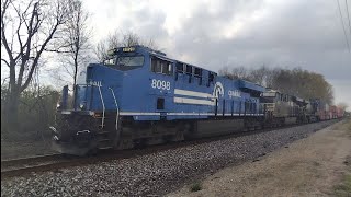 2nd catch of NS 29A With NS 8098 Conrail Heritage Unit leading [upl. by Yovonnda]