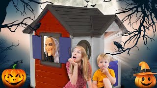 Amelia Avelina amp Akim Halloween story with the Witch house [upl. by Assirt]