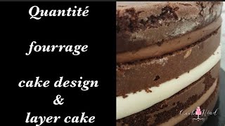 QUANTITE FOURRAGE LAYER CAKE amp CAKE DESIGN [upl. by Wehttan]