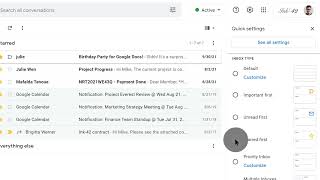 How to Change your Inbox Layout in Gmail [upl. by Melone34]