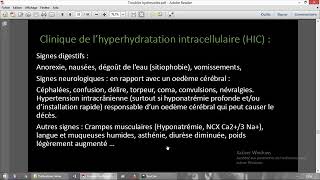 Hyperhydratation intracellulaire [upl. by Bradwell]