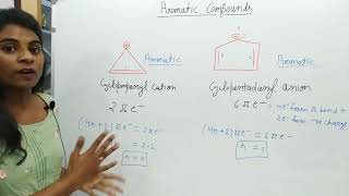 Organic chemistry Aromatic compounds Cyclopropenyl cation and cyclopentadienyl anion examples [upl. by Tien]