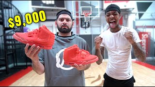 QIAS VS FLIGHT 1v1 FOR 9000 YEEZY RED OCTOBERS Epic Basketball Match Up [upl. by Garrik]