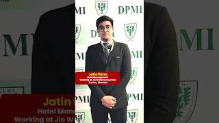 Diploma and Bachelor Degree In Hotel Management  100 Placement Assistance  DPMI Hotel Management [upl. by Graniah]