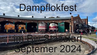 Dampflokfest Bw Stassfurt Herbst 2024 [upl. by Asital]