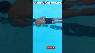 25m Underwater Swimming in Single Breath swimming swimmingtips learnswimming [upl. by Dielu]