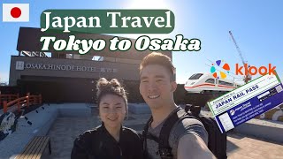 Bullet Train Travel Tokyo to Osaka  klook JR Pass Staying at Center Hotel Tokyo Osaka Hinode [upl. by Nauqyt]