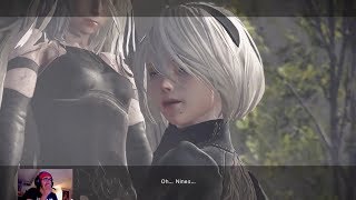 NIER AUTOMATA BLIND PLAYTHROUGH  PART 11  2B’s Final Stand A2 GameplayBackstory amp The Tower [upl. by Ahsinauq]