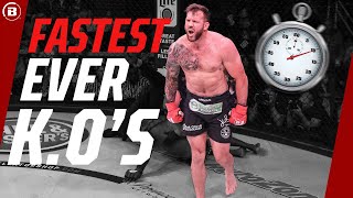 Counting Down The FASTEST Knockouts in Bellator History⏰🥊  Bellator MMA [upl. by Alard]