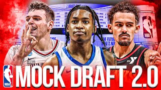 2024 NBA Mock Draft with TRADES  Risers Fallers and Trade Ideas [upl. by Avah415]