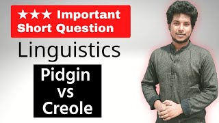 Chapter 9 Class 9  Differences Between Pidgin and Creole  Linguistics Bangla Short Questions [upl. by Herald]