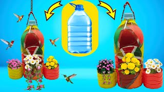 Mira lo que hago con una BOTELLA de PLASTICOComo hacer macetas recicladas con botellas de plástico [upl. by Shinberg]