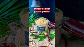 Instant sambar premix powder making trending love shortsfeed cooking cookingchannel foodlover [upl. by Eydnarb]