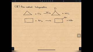 Cycloalkanes preparation physical and chemical properties amp additional reactions [upl. by Ardnohsed563]