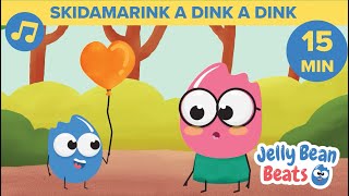 🩷 Skidamarink A Dink A Dink amp MORE Childrens Songs  15 MIN  Songs for Kids 🎵 Jelly Bean Beats [upl. by Trab]