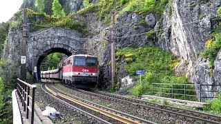 Die Semmeringbahn und ihre Tunnel Teil 45 Abschnitt zwischen Breitenstein und Kalte RinneViadukt [upl. by Prisilla]