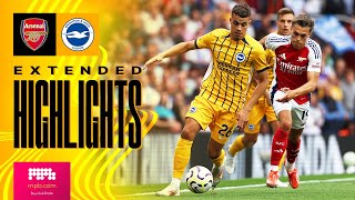 EXTENDED HIGHLIGHTS  Arsenal v Brighton  Premier League [upl. by Nylirehs]