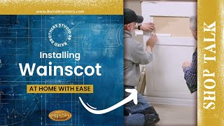 DIY Install for Wainscot Accent Wall Mouldings Shop Talk [upl. by Akehsat]