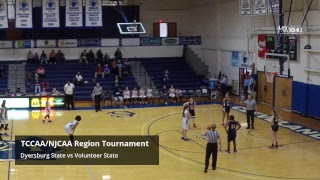 Game 1 Volunteer State vs Dyersburg State Womens [upl. by Nonnerb]