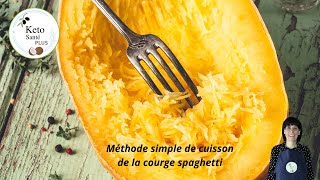 Façon SIMPLE de cuire la Courge Spaghetti AU FOUR [upl. by Burman]