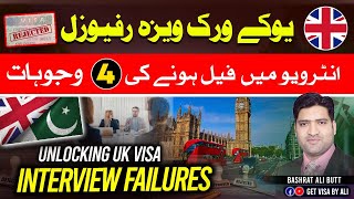 4 Reasons Why People Fail in UK Skilled Work Visa interview [upl. by Rettig]