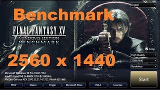 Benchmark RTX 2070  1440p  Final Fantasy XV [upl. by Onfre141]