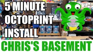 Install Octoprint  In 5 Minutes  Raspberry Pi  Chriss Basement [upl. by Aida991]