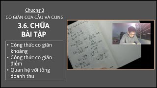 Kinh tế vi mô 1  Chương 3  36 Chữa bài tập Co giãn của cầu và cung [upl. by Charisse]