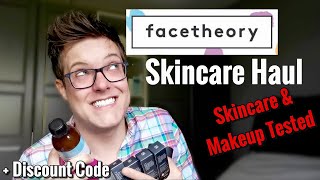 FACE THEORY Review  Testing FaceTheory Makeup and Skin Care  Face Theory Discount Code [upl. by Asirret]