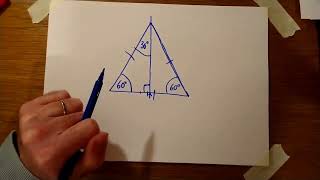 How to draw an equilateral triangle free hand  Art for Maths Part 2 [upl. by Pleione]