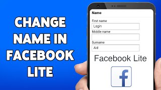 How To Change Name In Facebook Lite 2024  Facebook Profile Name Change Guide  FB Lite App [upl. by Aseret]